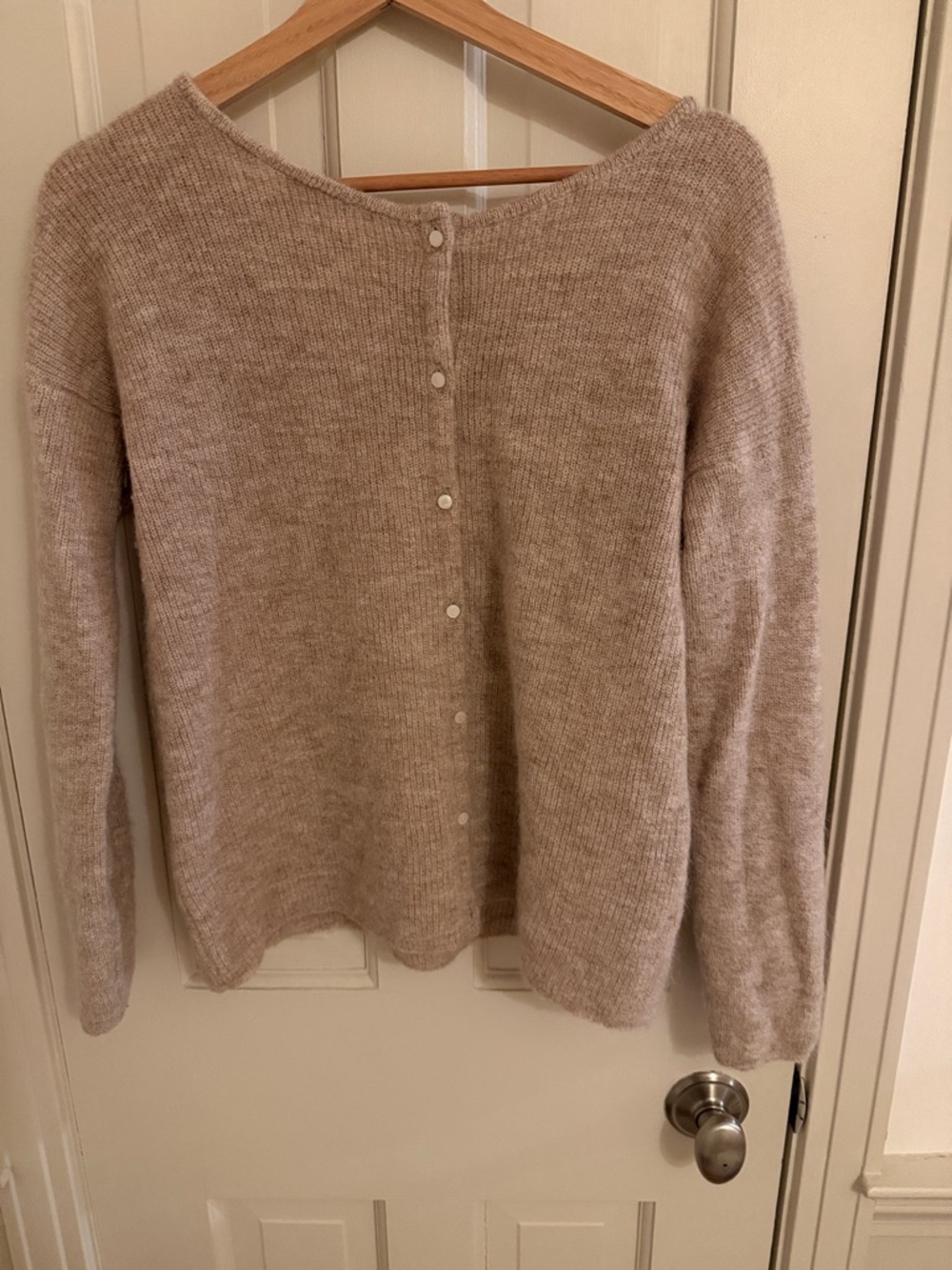 Sézane Gaspard in light tan size Small EUC